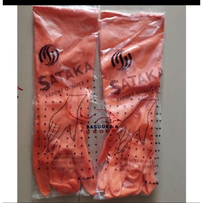 SATAKA Sarung Tangan Karet - X LARGE (40 Cm) / Sarung Tangan Karet Xl