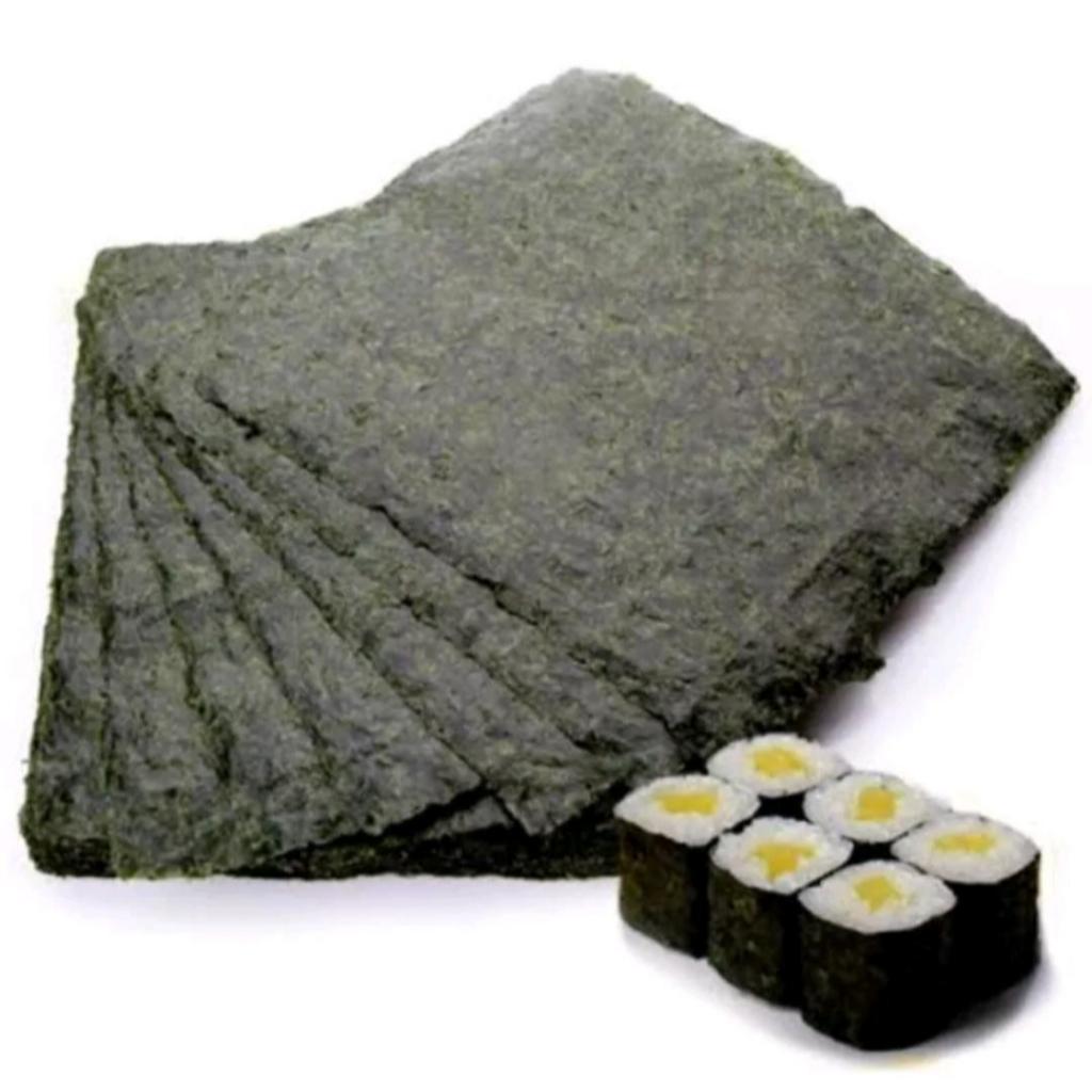 

SUSHI NORI 50 LEMBAR SUSHI NORI 50 SHEET 145 GR HALAL MUI RUMPUT LAUT SETARA TAKAOKAYA DAN DAIKICHI