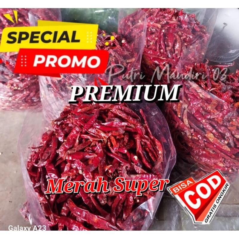 

CABE TEJA KERING SUPER BAGUS BEST PREMIUM 1KG MERAH & PEDAS