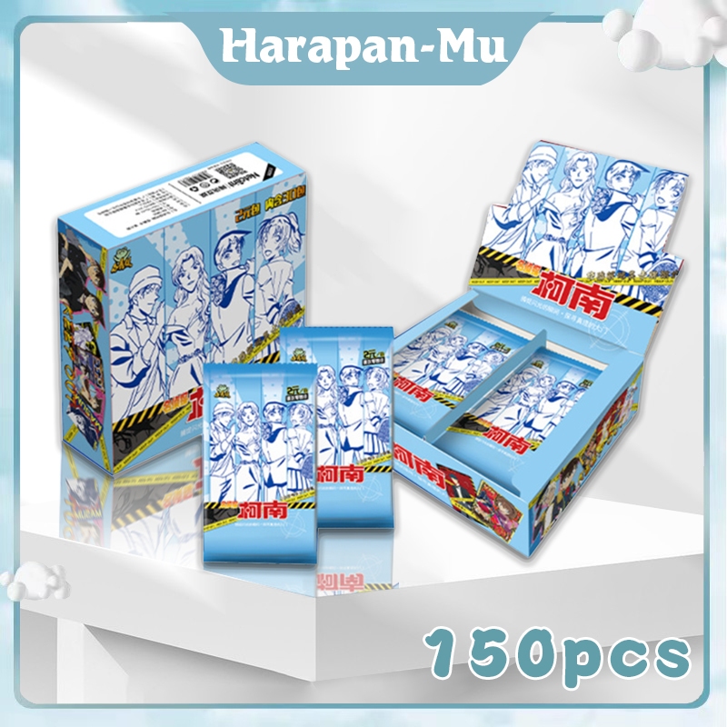 Kartu Koleksi Detective Conan Kartu Anime Card 1 Box 150pcs Little Dinosaur Conan Collection Card