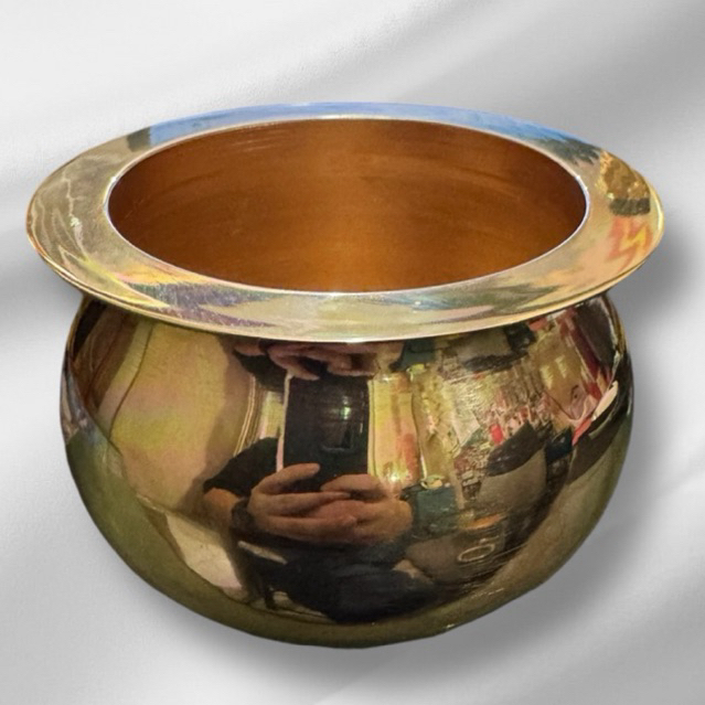 Hiolo Tempat Dupa Kuningan Hiolo P4 - Diameter 11cm - Tinggi 8cm