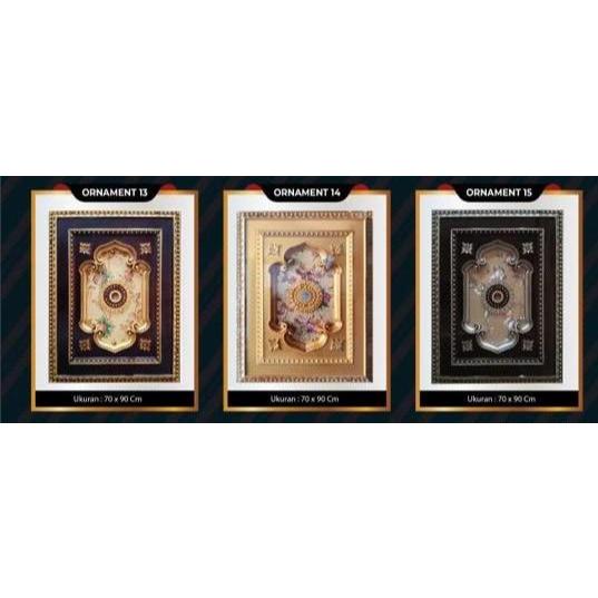 LAMPU ORNAMEN 70X90 CM / ORNAMEN LAMPU/ ORNAMEN PLAFON PVC