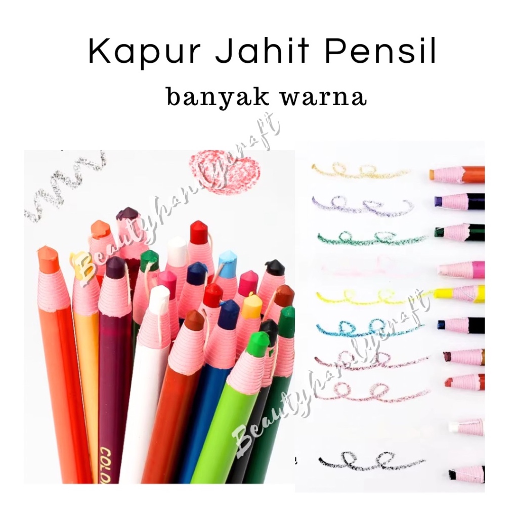 Kapur Jahit Pensil Penanda Kain Untuk Menjahit satuan pensil kapur jahit  Pensil Jahit