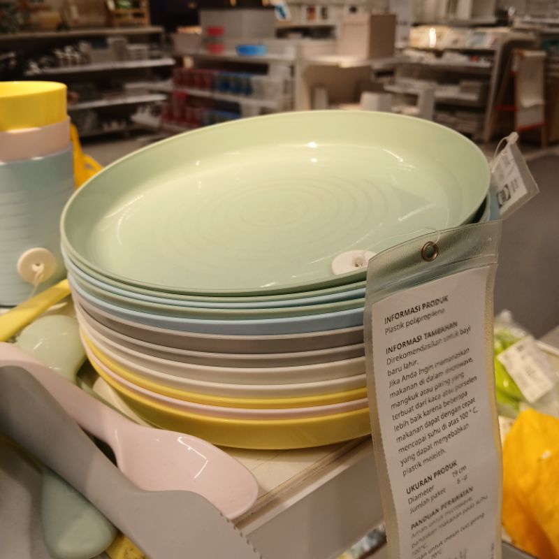 [READYYY] IKEA KALAS peralatan makan anak piring mug mngkok warna pastel 6pc