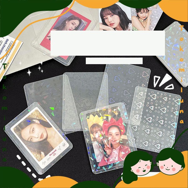 Laser hologram film photocard sleeve tempat kartu photocard foto idola cantik HB1793