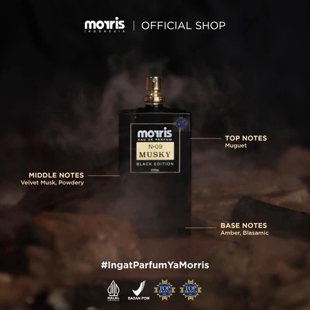 Morris Eau De Parfum Black Edition 100ml Parfum Pria Morris Parfum Pria