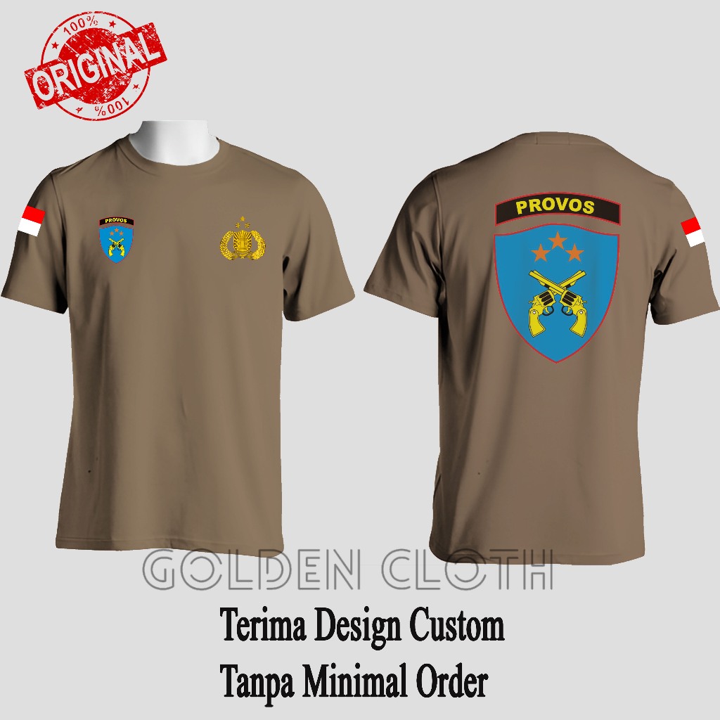 Kaos Dalam/ dalaman Polisi PROVOS Baju Polisi Coklat