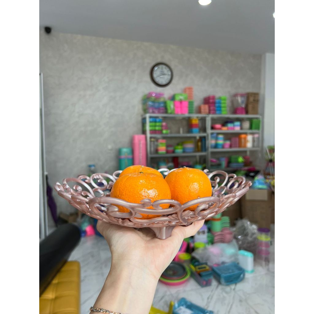 KERANJANG BUAH / TEMPAT BUAH PLASTIK / FRUIT PLATE / TEMPAT BUAH ESTETIK / KERANJANG BUAH ESTETIK / 