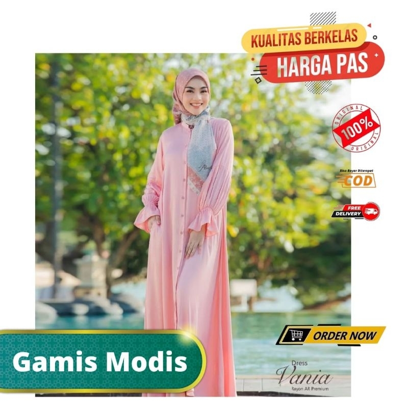 VANIA DRESS BY HIJAB ARRAFI GAMIS TERBARU ARRAFI GAMIS POLOS GAMIS SERAGAMAN DRESS KEKINIAN DRESS LE