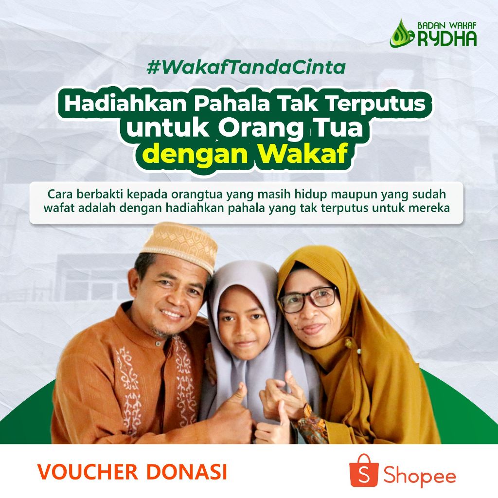 Wakaf untuk Orang Tua | Sedekah Jariyah | Wakaf Gedung Sekolah - Wakaf RYDHA