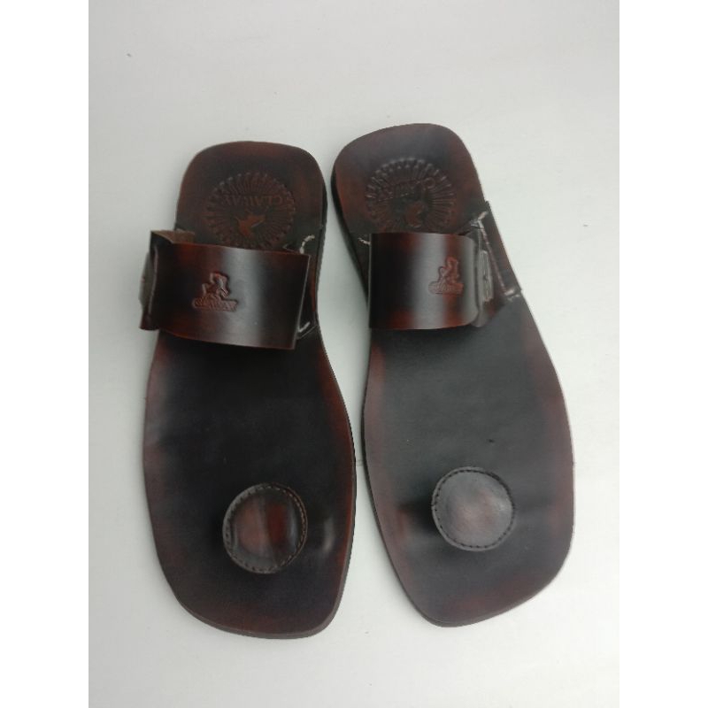 Claway Sendal Jepit Jamur Pria Kulit Asli Sendal Jamur Pria Kulit