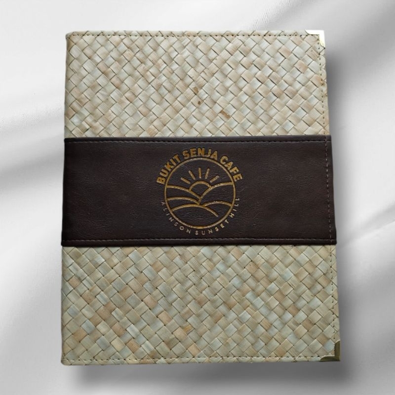 

buku menu ukuran a4 model anyaman