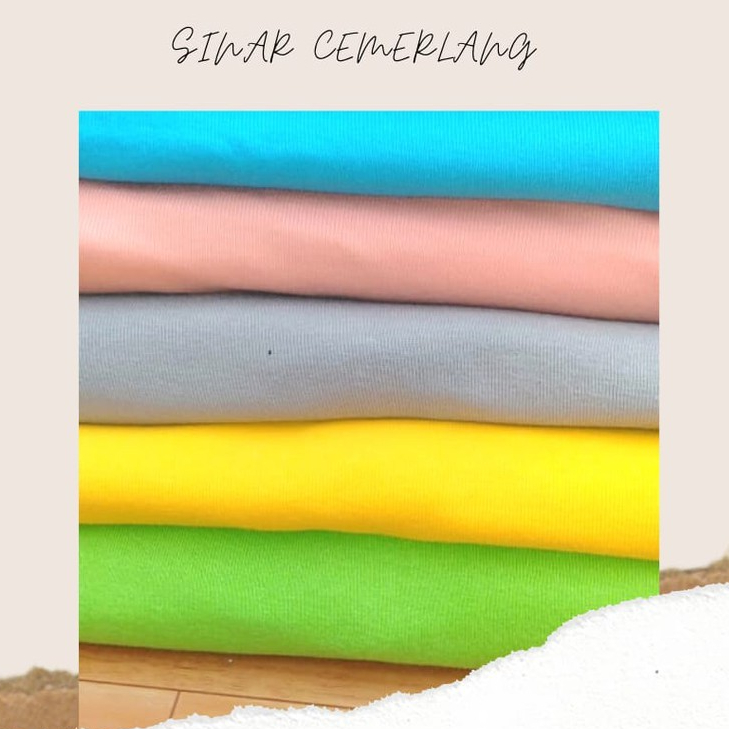 Kain kaos cotton cardet24s warna sedang | Kain bahan kaos katun