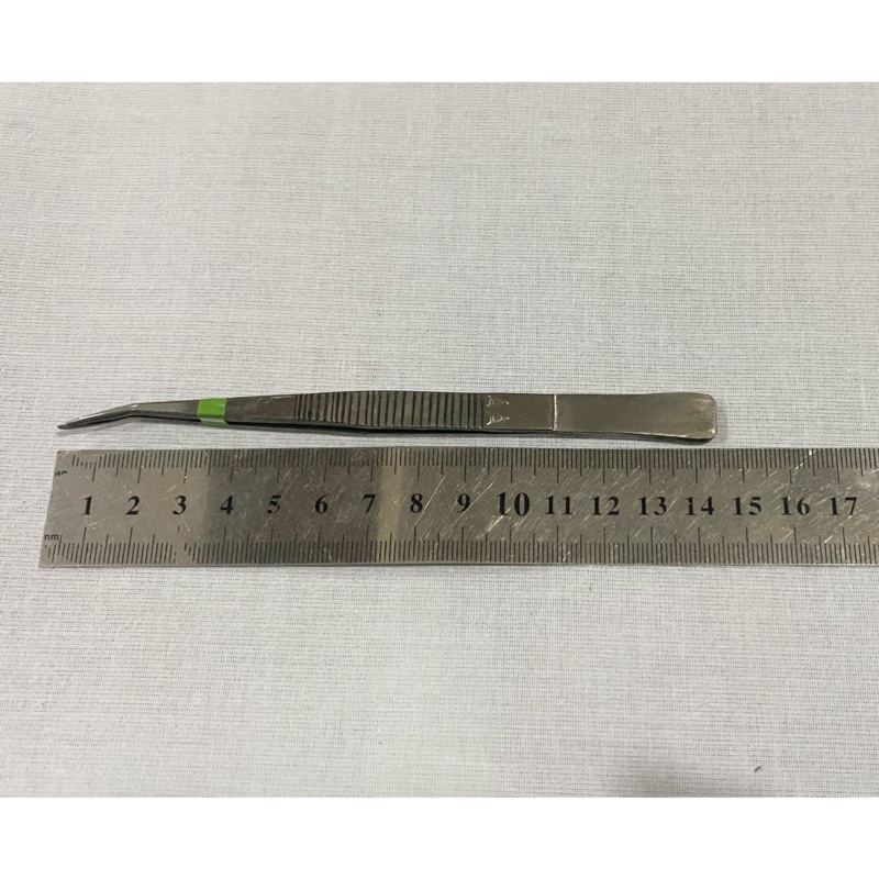 Pinset bengkok stainless steel tebal per biji