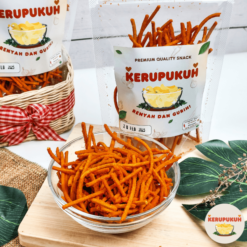 

KERUPUK MIE LIDI PREMIUM pedas dan renyah | SNACK ENAK DAN GURIH | KERUPUKUH