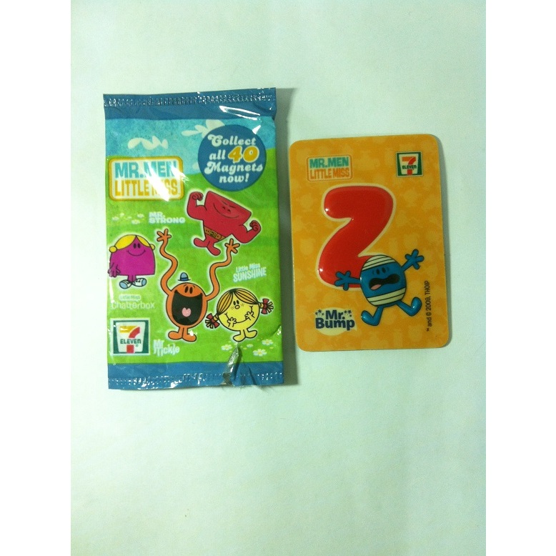 THOIP. Mr. Men Little Miss Magnets - Z. Bump by 7-Eleven 2009