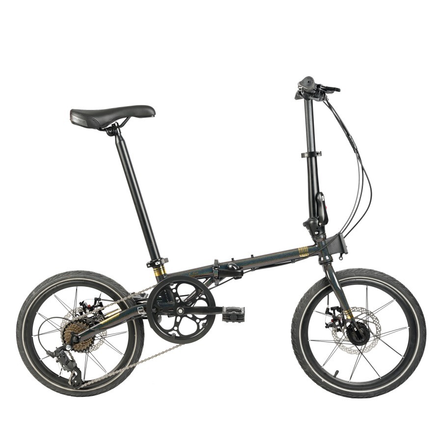 BONUS BELL SEPEDA LIPAT ELEMENT TROY 8S FOLDING BIKE 16 INCH ELEMENT TROY CROME EDITION 8S