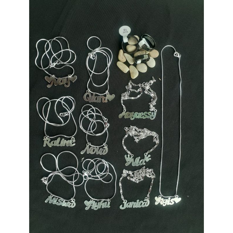 TERMURAH kalung nama / kalung wanita /kalung couple /kalung rantai / kalung titanium