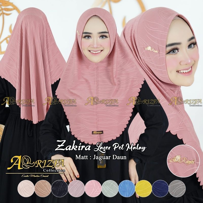 JILBAB BERGO INSTAN PET MALAY / BERGO MALAY MOTIF INSTAN LASERCUT (ZAKIRA LASER PET MALAY)