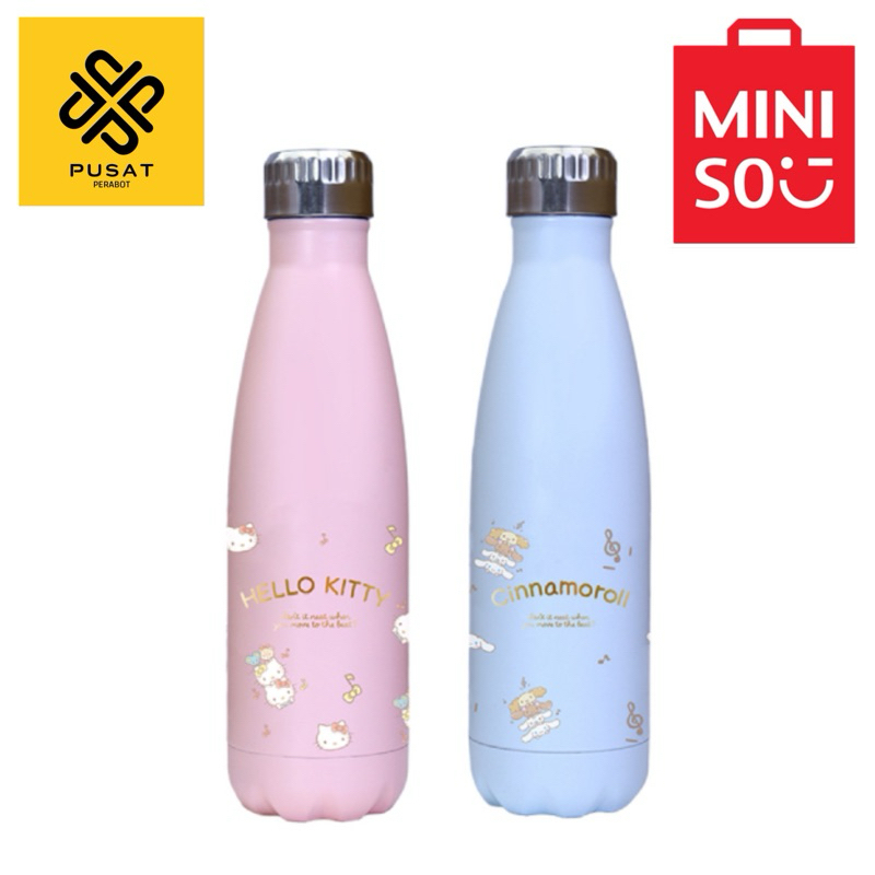 Miniso x Sanrio Botol Minum Miniso Sanrio Water Bottle Botol Minum Cinnamoroll 500ml