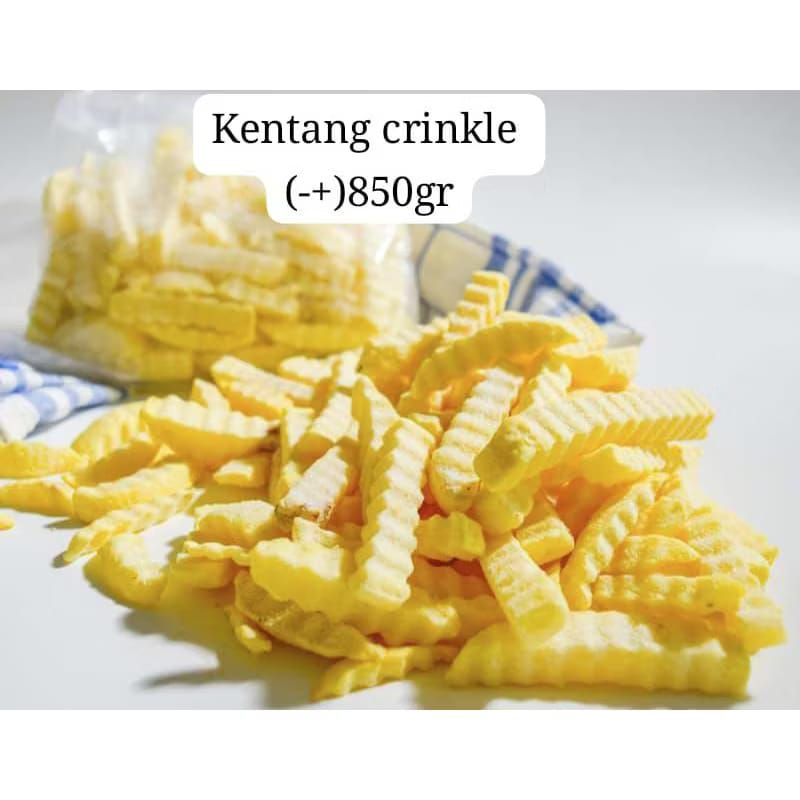 Kentang Crinkle Cut Frozen [Repack 850gr]