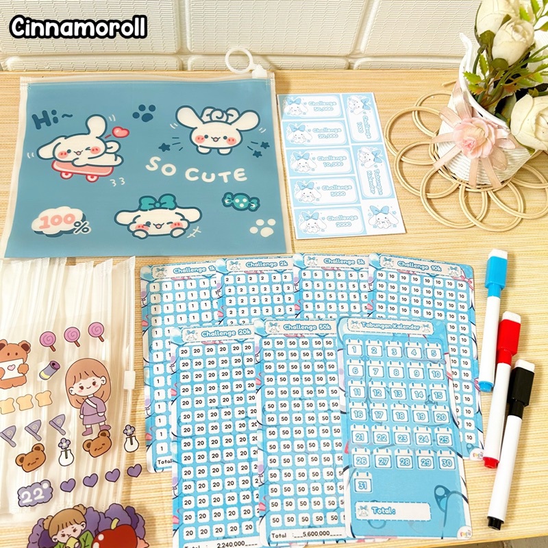 

Saving Pouch Best Seller (kertas bisa dihapus) LABUBU X SANRIO