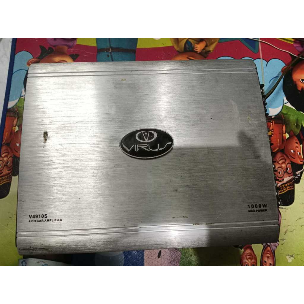 POWER VENOM VIRUS V4910S. POWER VENOM 4 CHANNEL. POWER AUDIO MOBIL BEKAS.