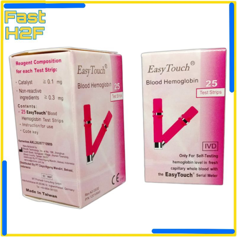 Strip Cek Hemoglobin Easy Touch/Strip Hemoglobin/Strip Easy Touch