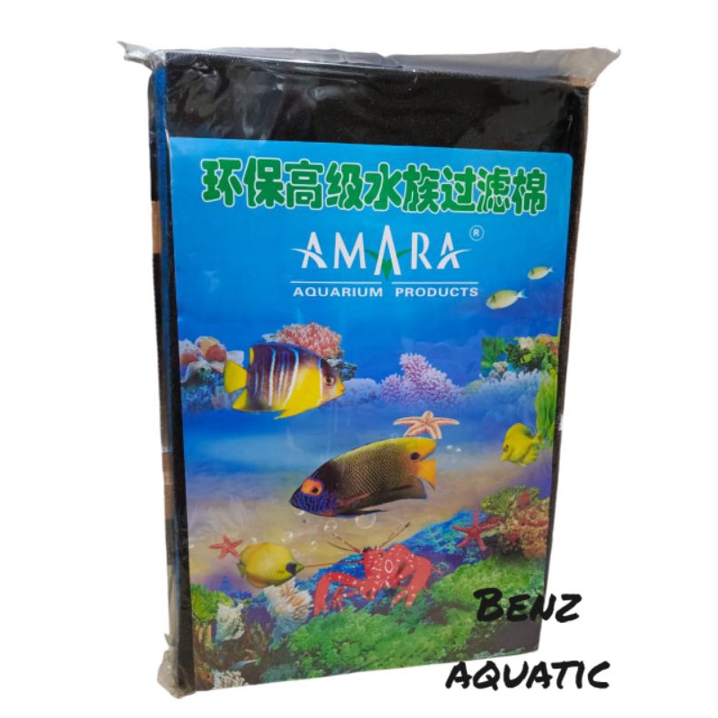 KAPAS FILTER AKUARIUM AMARA BESAR 2 LAPIS / BUSA FILTER AQUARIUM 30 x 45cm