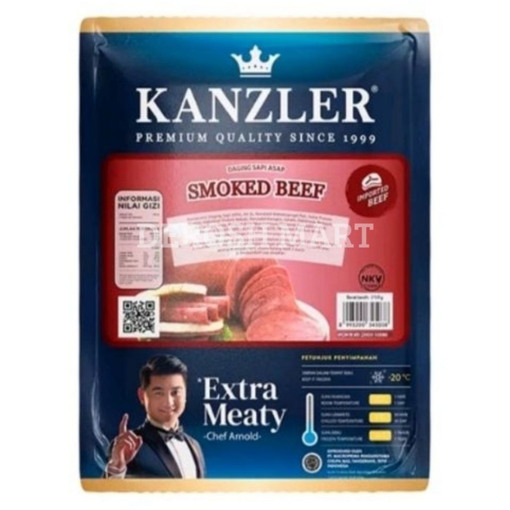 

SMOKED BEEF KANZLER 250GR SMOKE DAGING ASAP SAPI ISI 10PCS