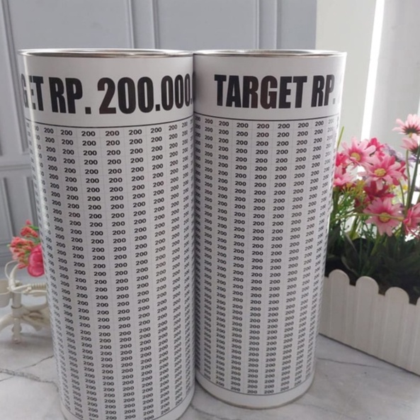 Celengan jumbo Permanen Target 2 juta 2k tabungan target jumboo ka bah xxl karakter mekah