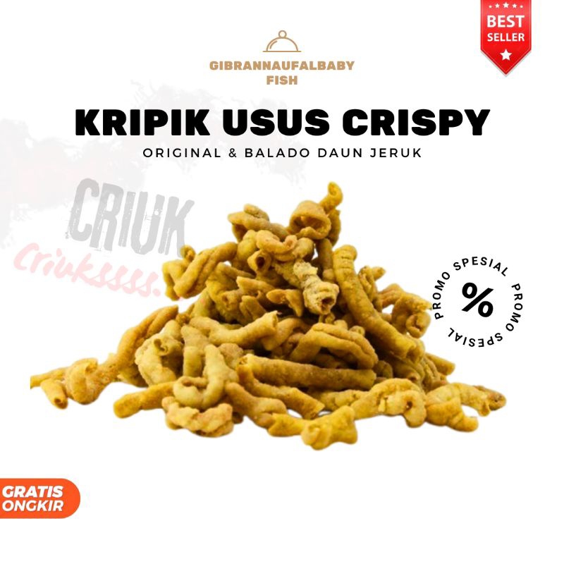 

Kripik Usus Crispy 500 Gram Original & Balado