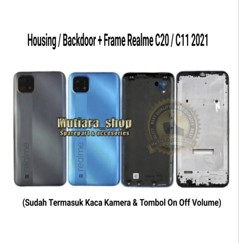 Housing / Backdoor + Frame Realme C20 / C11 2021| Casing Realme C20 / C11 2021