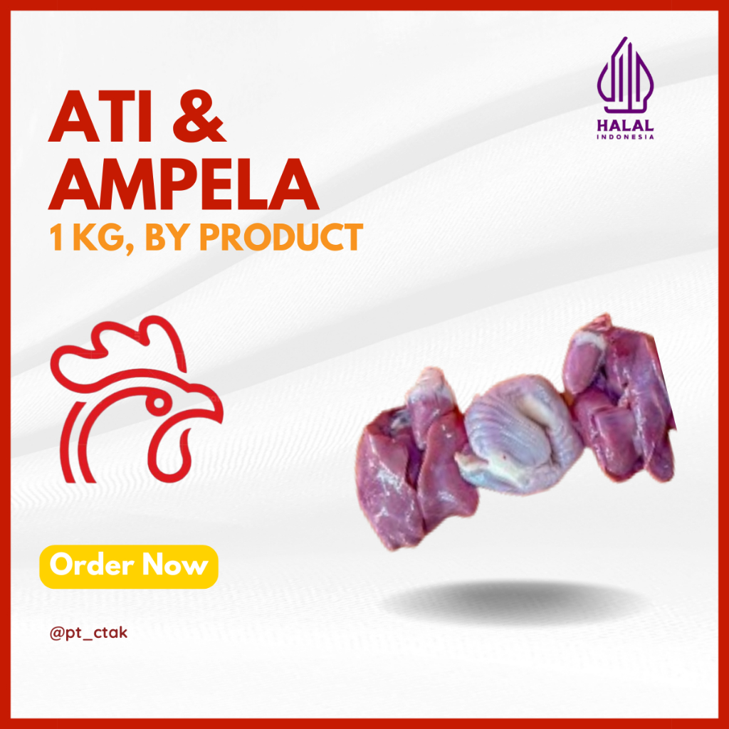 

Ati/ Ampela Ayam BERSIH (FRESH & FROZEN) kemasan 1 Kg