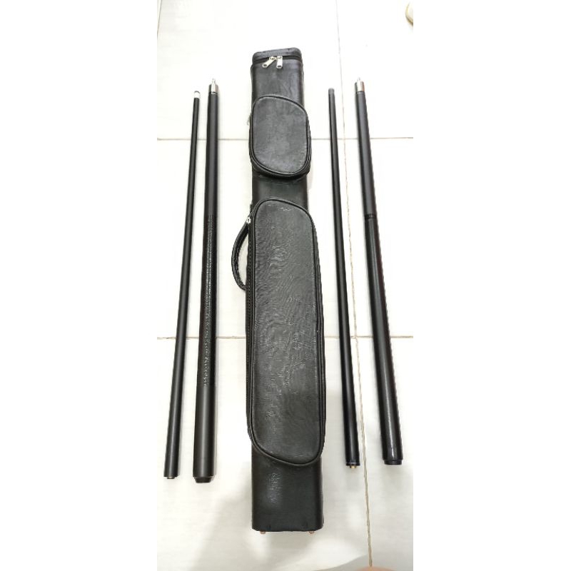 stik stick billiard bliard fullset import bagus jumpbreak shaft pakai asli carbon