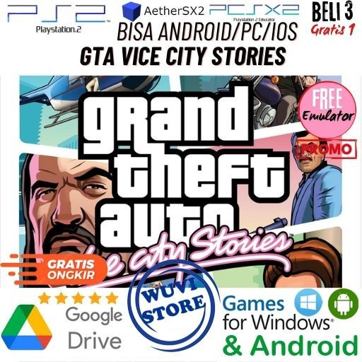 PS 2 GTA Vice City Stories | Bisa di PC / Android / IOS Plus Emulator | Beli 3 Gratis 1