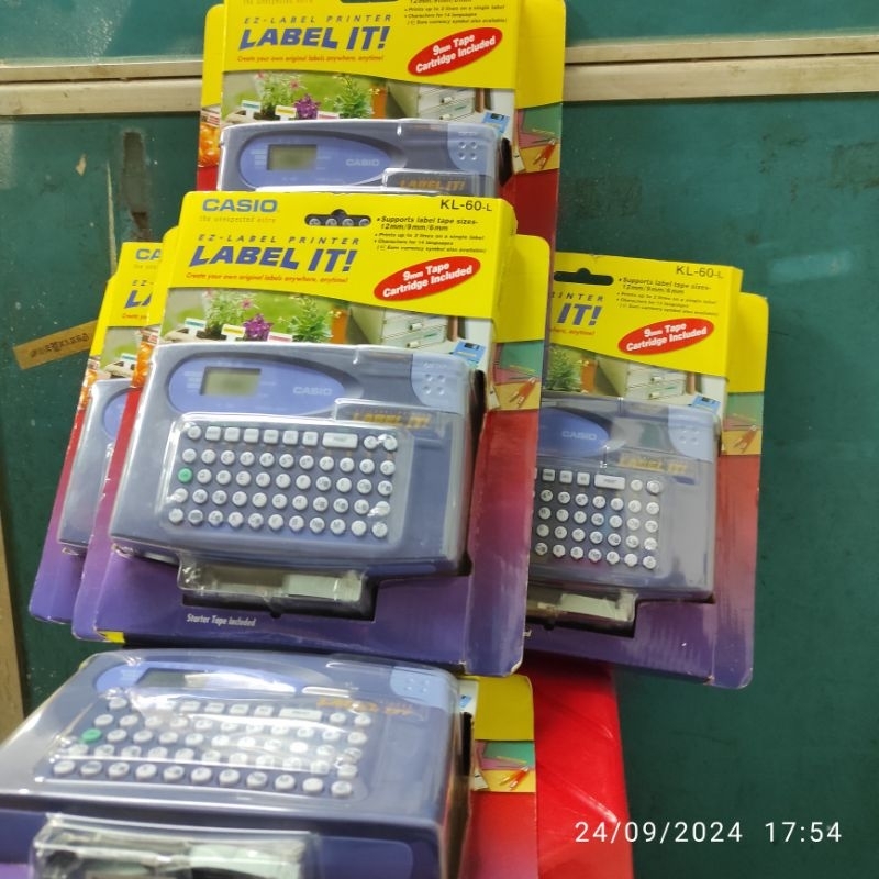 

CASIO LABEL IT KL 60/LABEL PRINTER CASIO KL 60/NEW BARU/ORIGINAL/REAL PICTURE