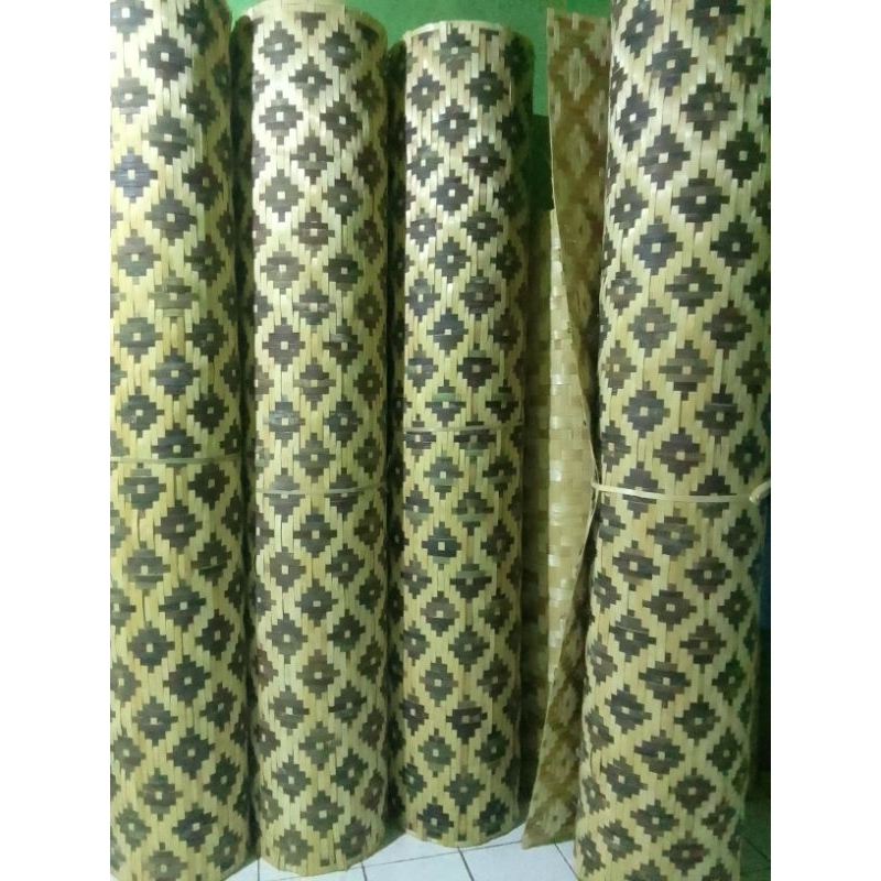 anyaman bambu Gedeg motif