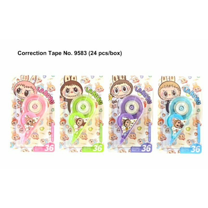 

1 PCS = 1 BIJI Correction Tape/ Tip x Kertas Fancy Labubu /Sanrio