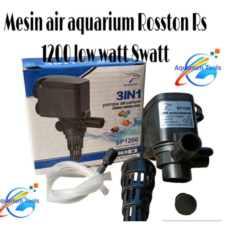 Garansi Terhemat  Mesin aquarium Rosston Rs 12 Loww watt 8watt