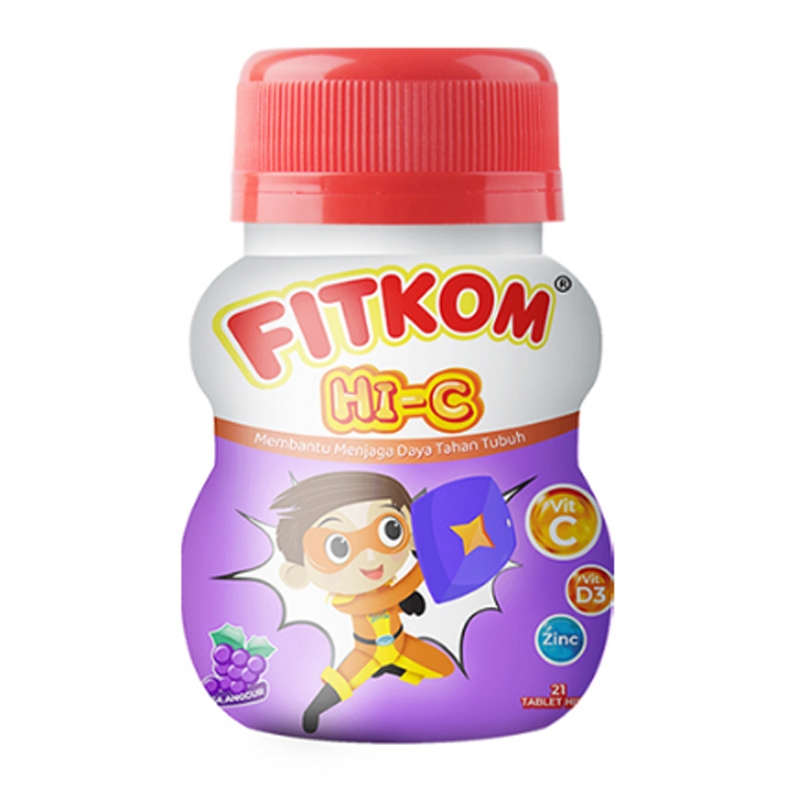 fitkom tablet kunyah multivitamin untuk anak