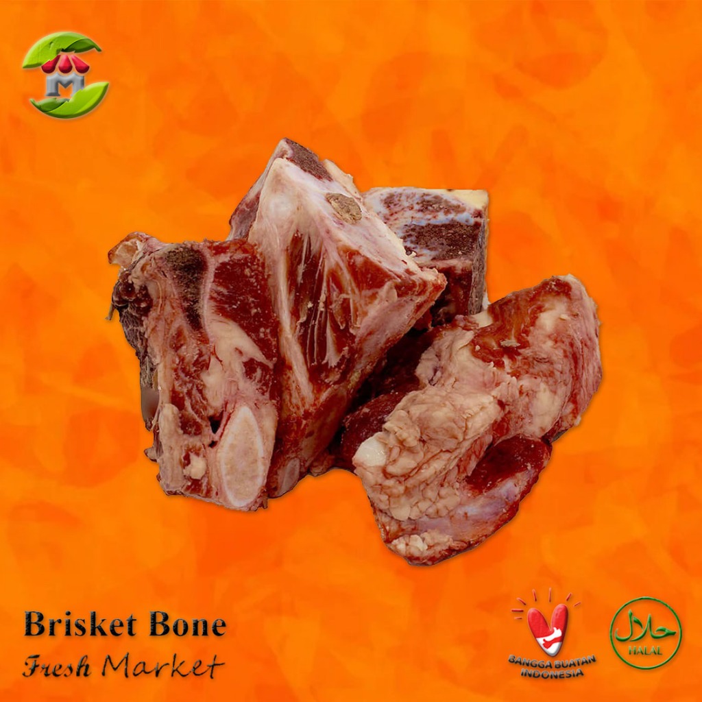 

[Bintaro] Brisket Bone Tulang Iga Gondrong Sapi Import AUS Pack 450gr - 500gr