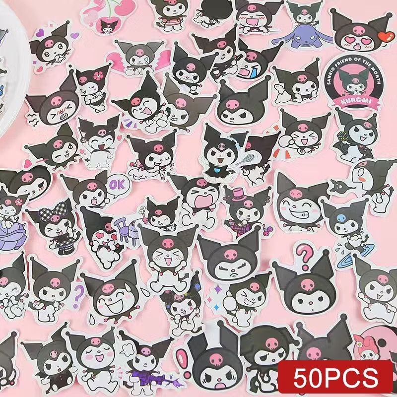 

Sticker Lucu Motif Kartun Korea Aesthetic Stiker Kotak Karakter Sanrio Kuromi Melody Cinnamoroll PompomPurin Pochacco / Pacha