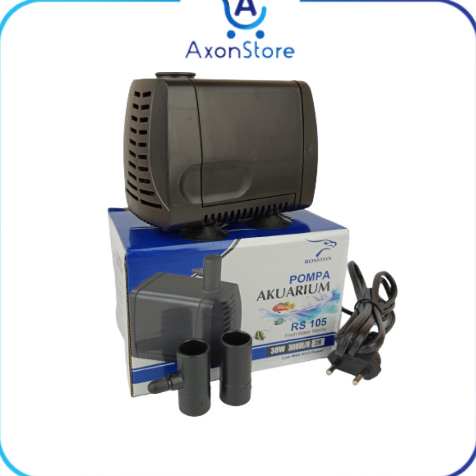 Ready Banyak  Pompa Air Aquarium Rosston RS 15 Hidroponik Celup Kolam Pump RS15i