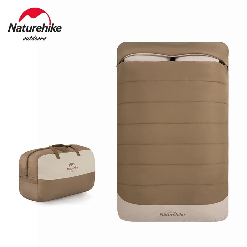 Sleeping Bag Double Naturehike NH21MSD02 Kantong Tidur Camping 2 Orang 2P Dengan Bantal Hangat Slepi