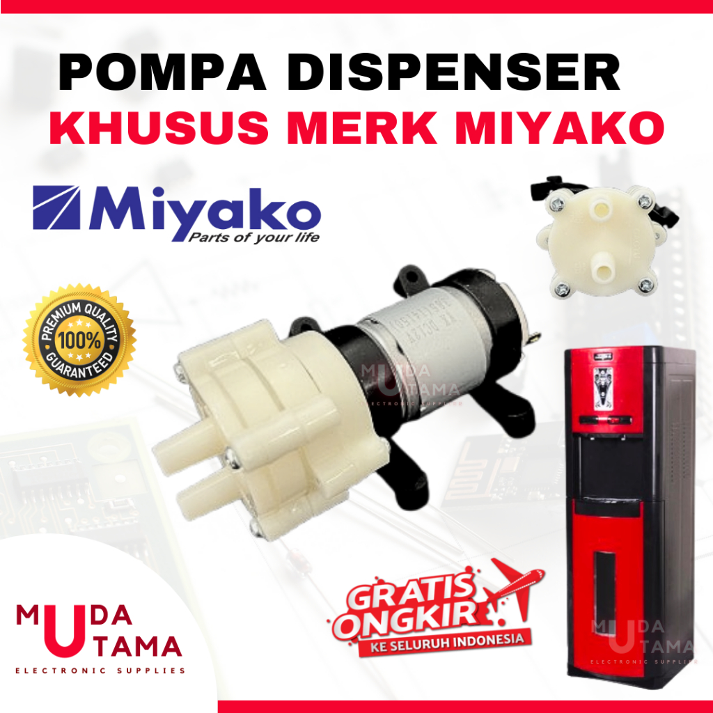 DINAMO POMPA DISPENSER MIYAKO GALON BAWAH 12 Volt | MOTOR DISPENSER GALON BAWAH MIYAKO | POMPA DISPE