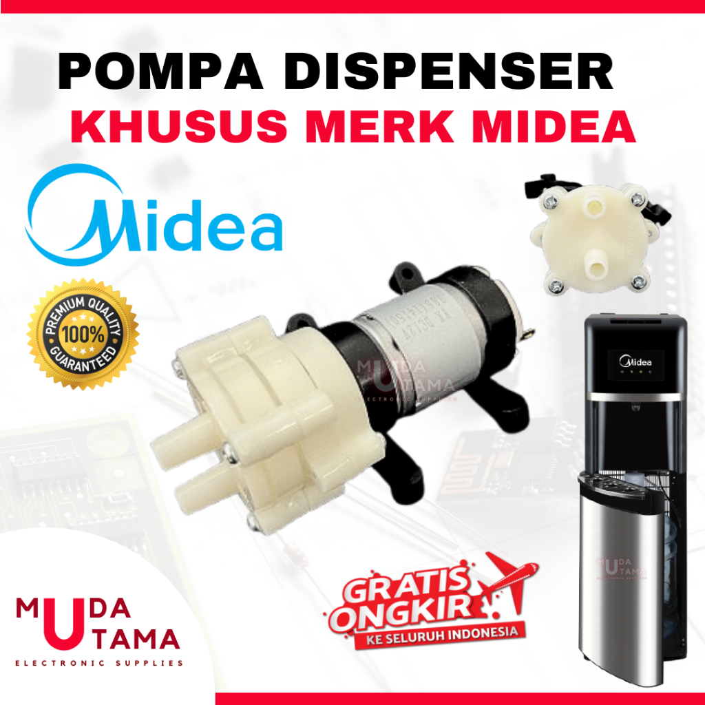 DINAMO POMPA DISPENSER MIDEA GALON BAWAH 12 Volt | MOTOR DISPENSER GALON BAWAH MIDEA | POMPA DISPENS