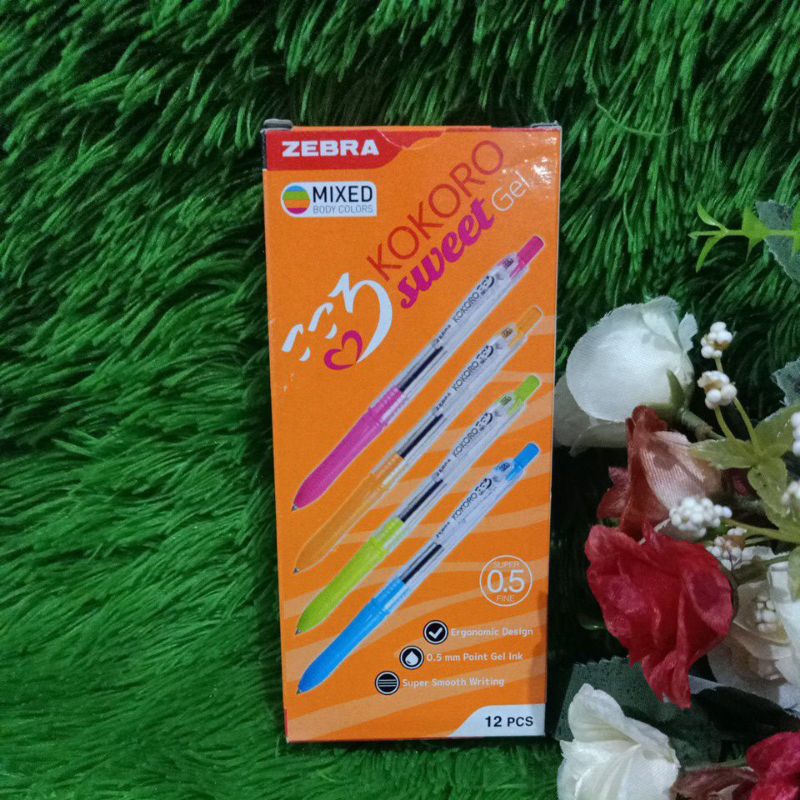 

ballpoint zebra kokoro sweet hitam lusinan