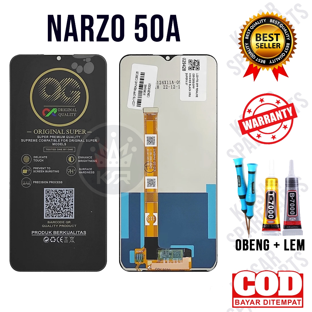 Lcd Touchscreen NARZO 50A Original Lcd REALME NARZO 50A Fullset OEM Quality