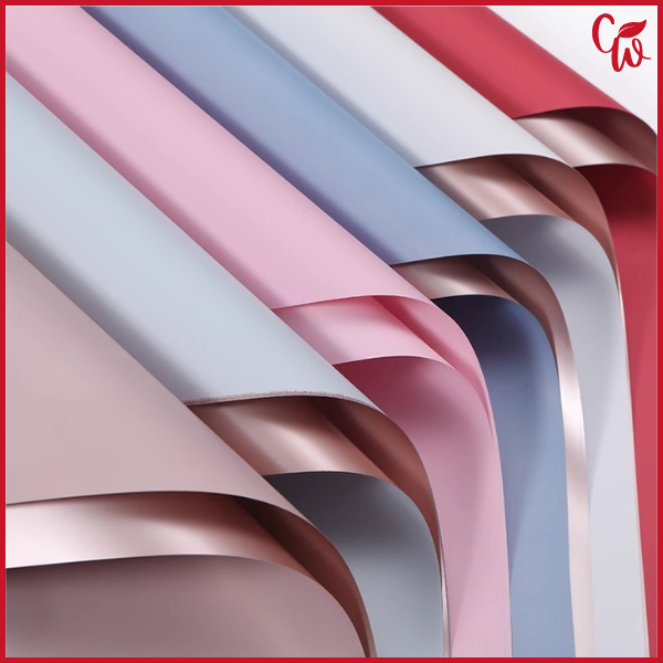 

Kertas Buket Bi Color Rose Gold Flower Wrapping Cellophane Pembungkus Bunga Wrapping Paper KB19